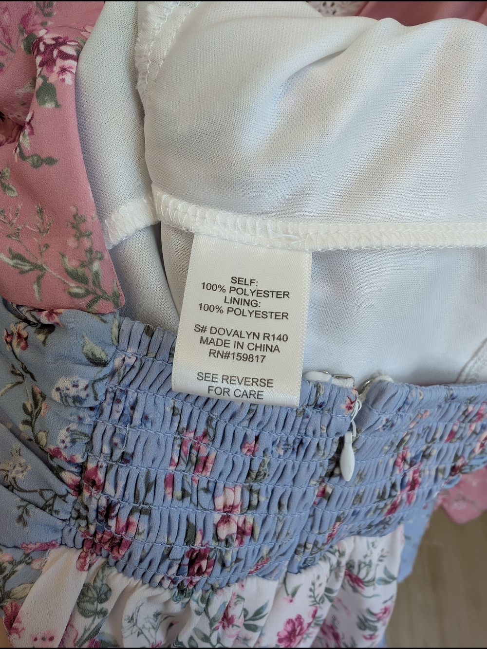 Altar'd State Pink Blue Floral Romper - Picture 4 of 4